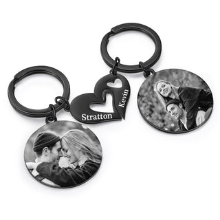 Custom Photo Couple Keychain