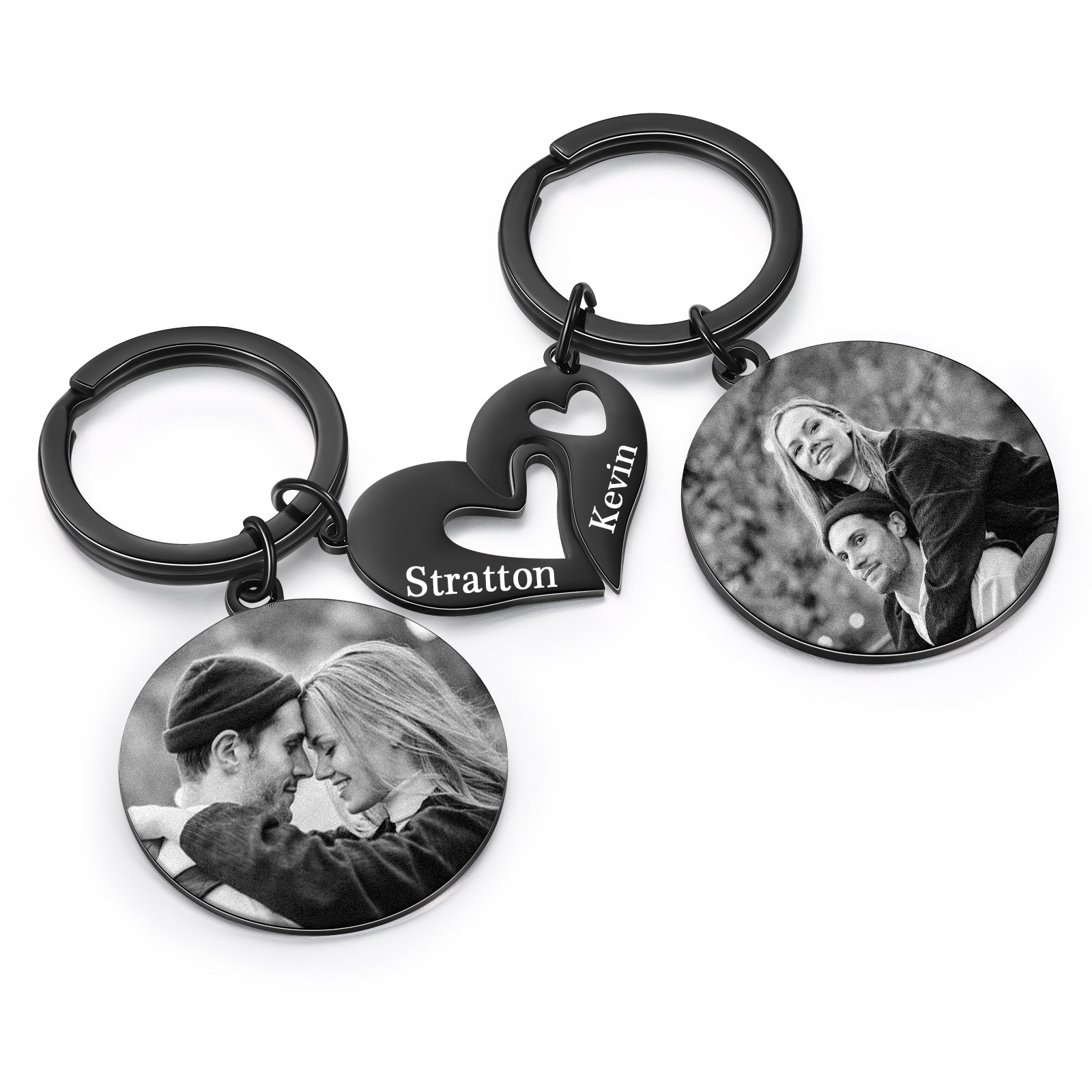 Custom Photo Couple Keychain