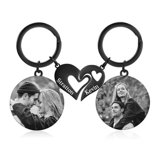 Custom Photo Couple Keychain