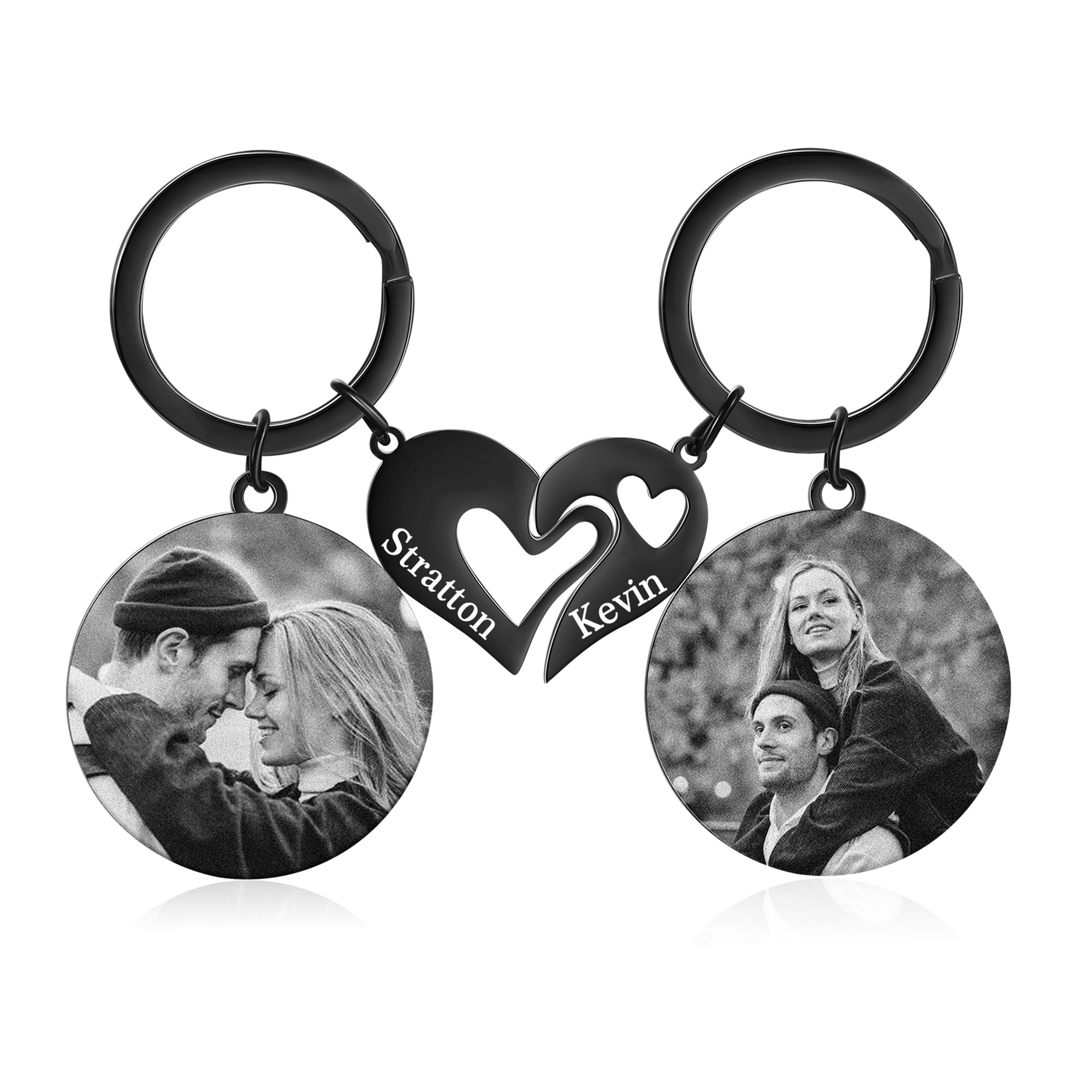 Custom Photo Couple Keychain