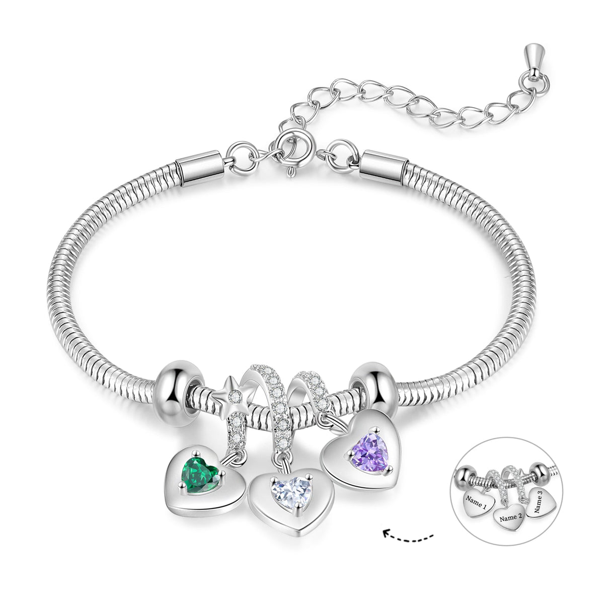 Custom Birthstone Bracelet