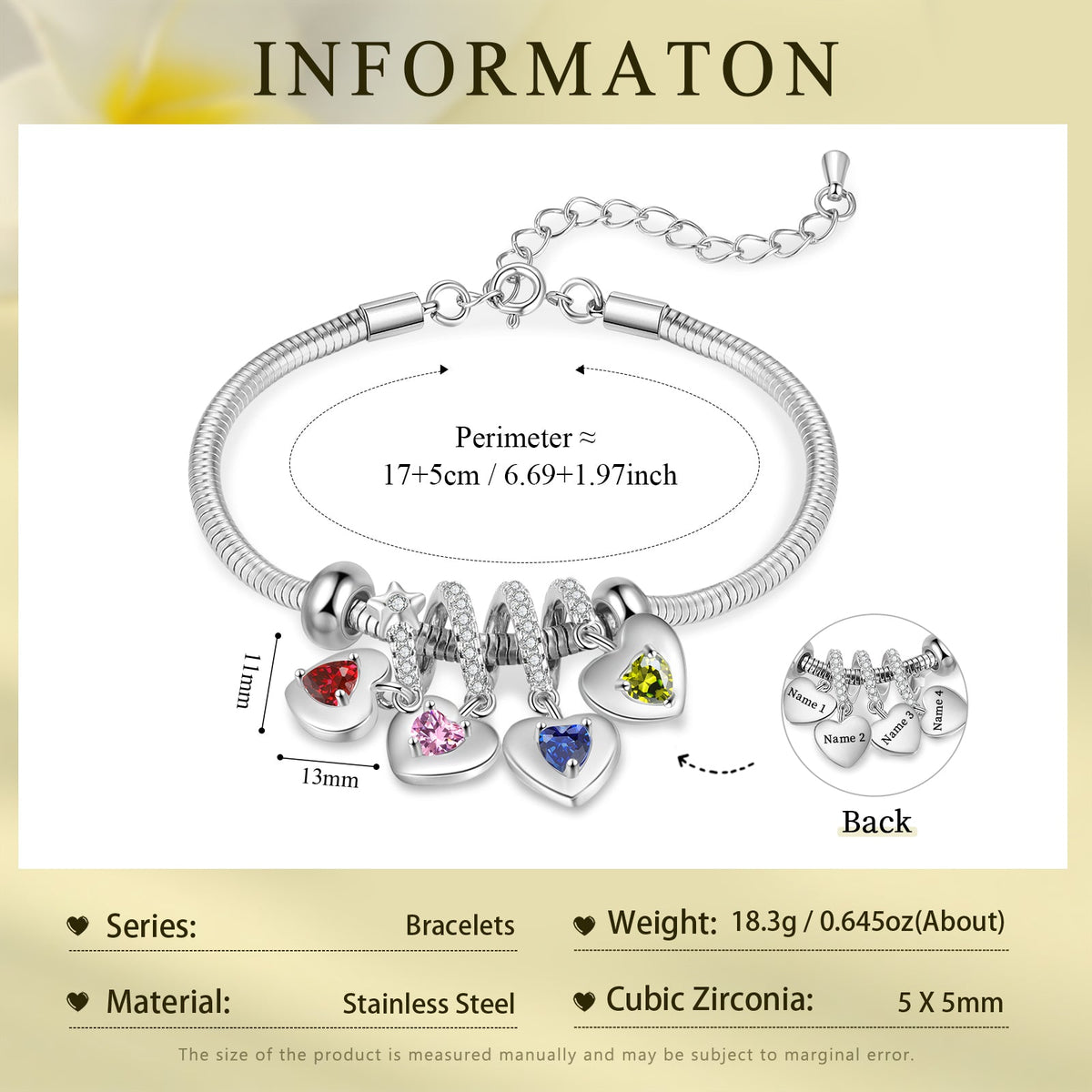 Custom Birthstone Bracelet