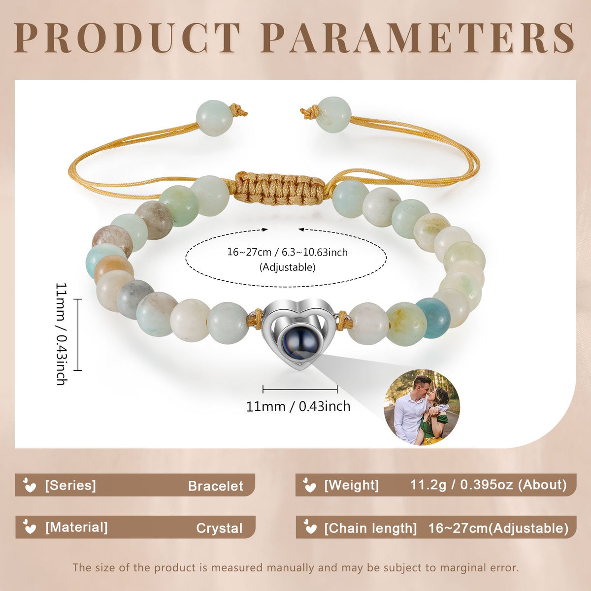 Custom Photo Projection Bracelet