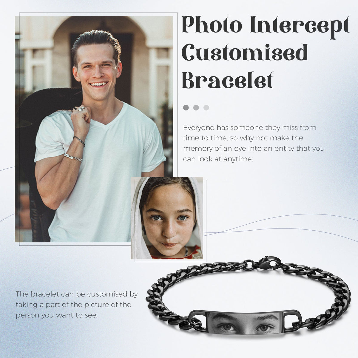 Custom Eyes photo Bracelet
