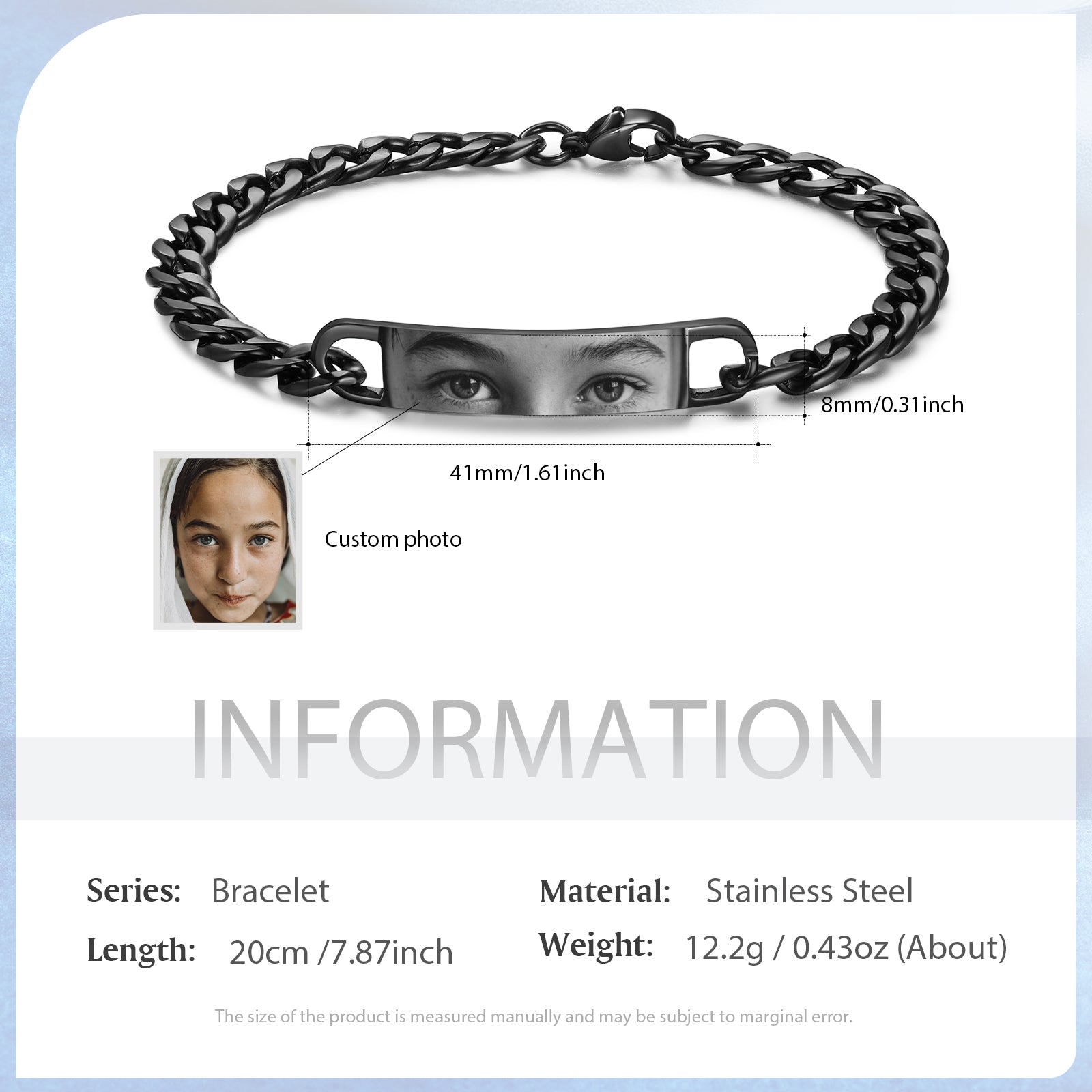 Custom Eyes photo Bracelet