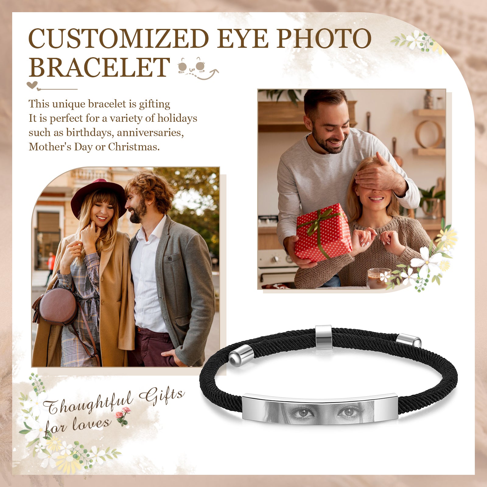 Custom Eyes photo Bracelet