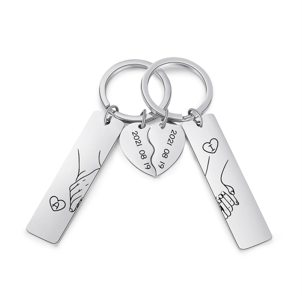 Custom Couple Keychain
