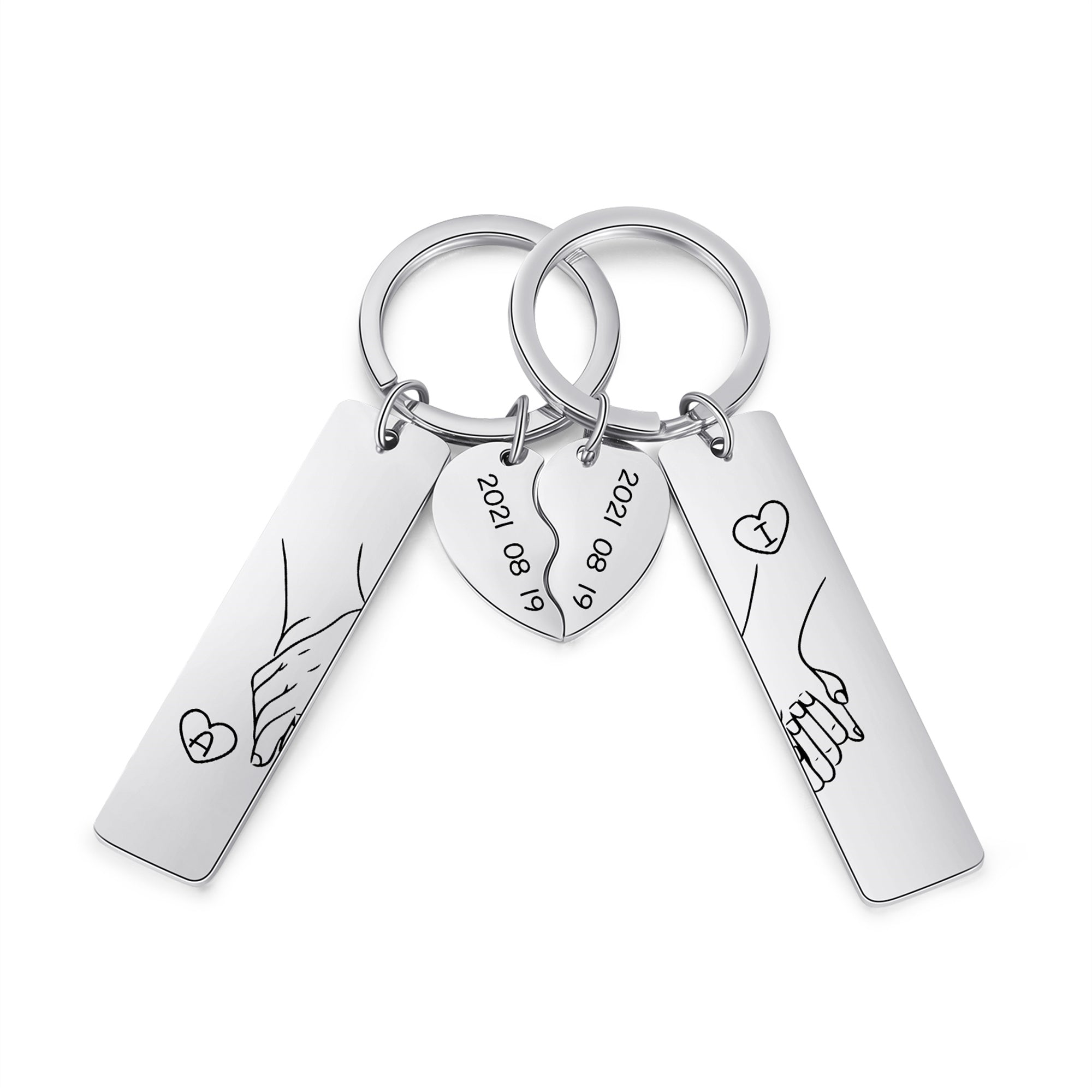Custom Couple Keychain