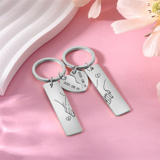 Custom Couple Keychain