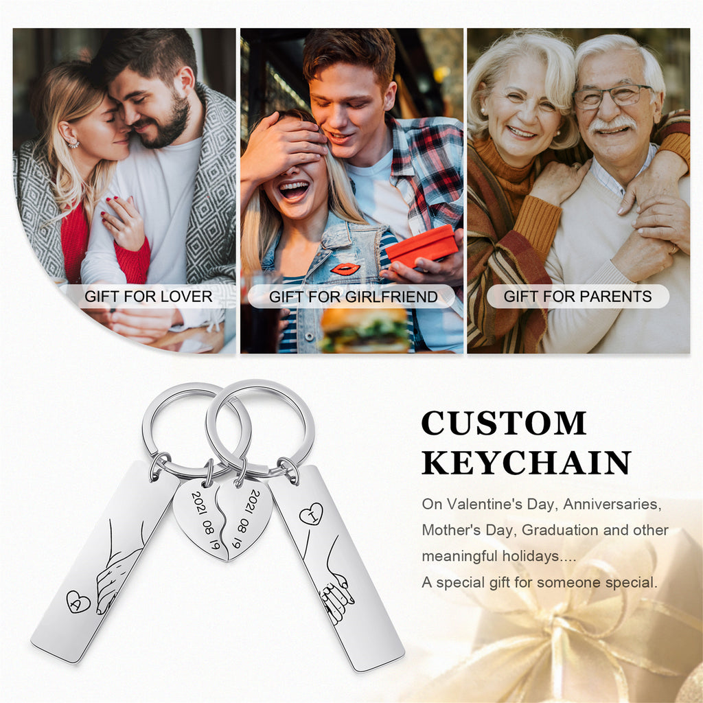 Custom Couple Keychain