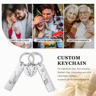 Custom Couple Keychain