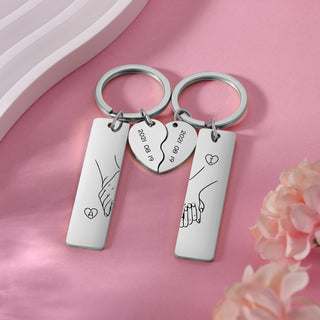Custom Couple Keychain