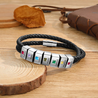 Engraved Stainless Steel Bracelet