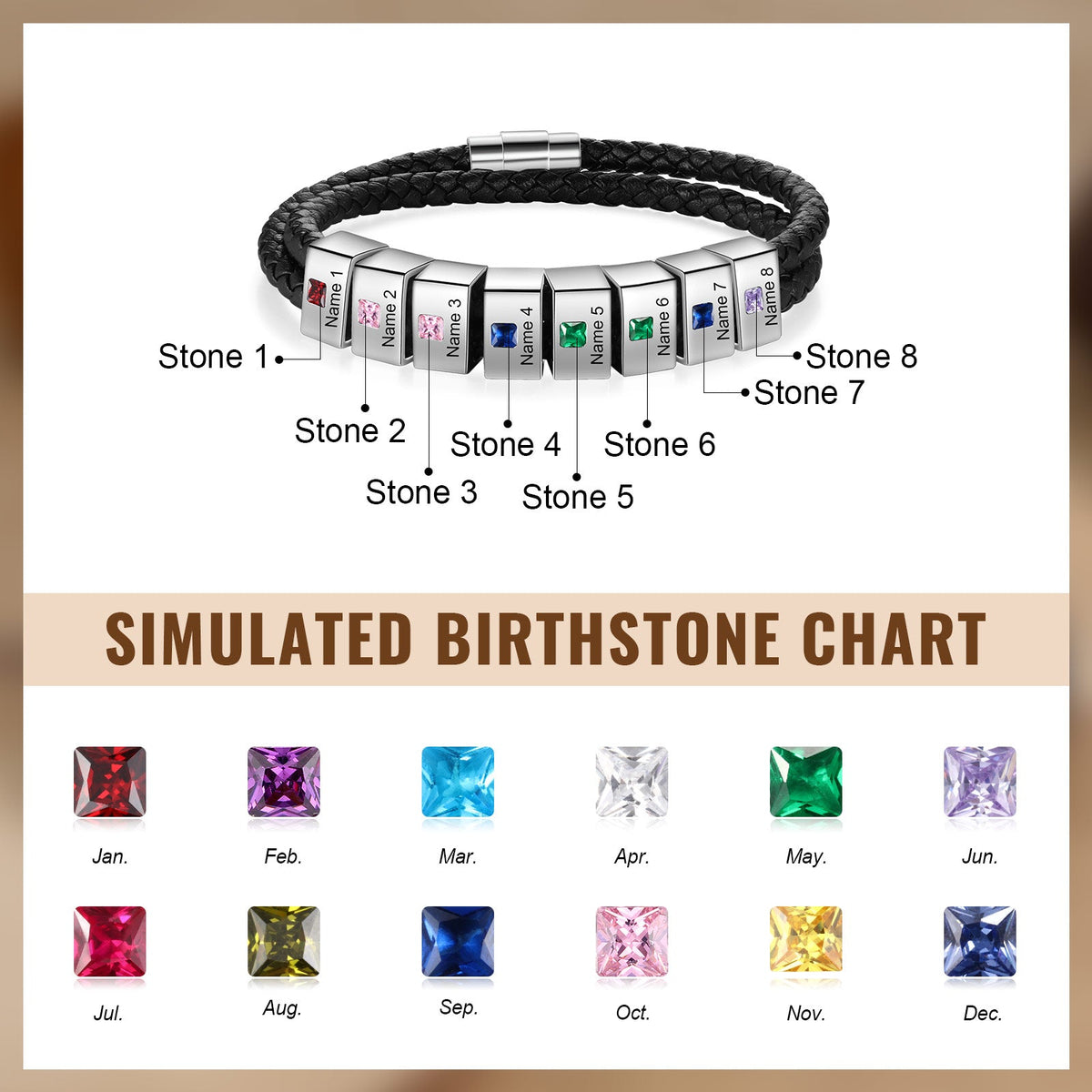 Engraved Stainless Steel Bracelet