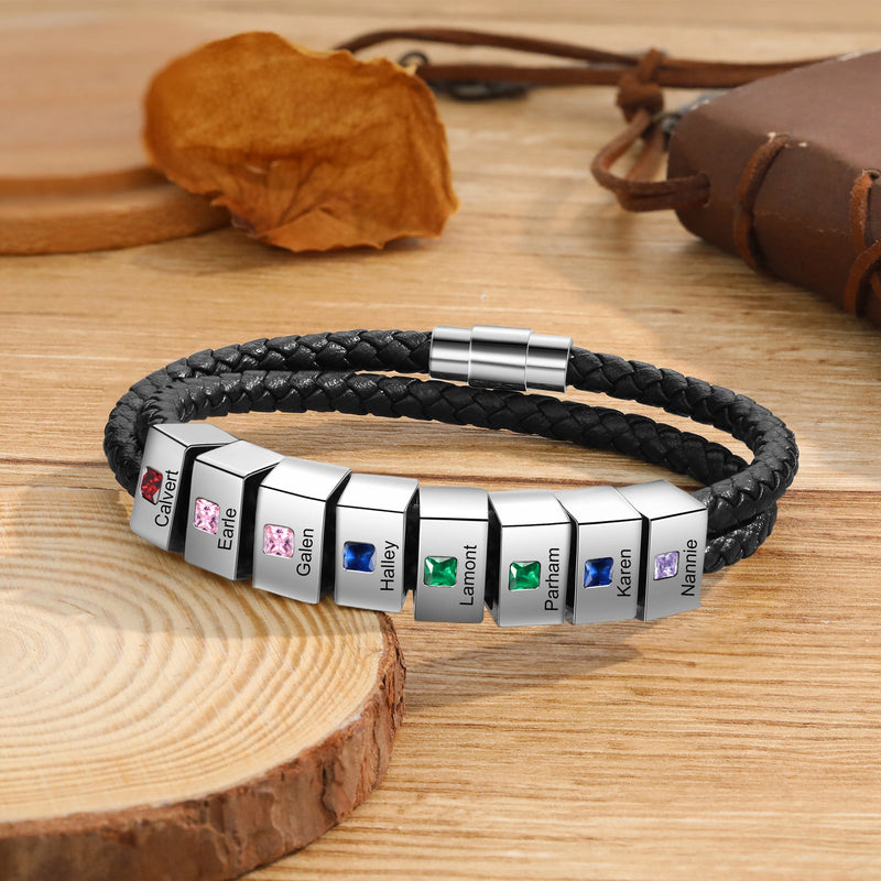 Engraved Stainless Steel Bracelet