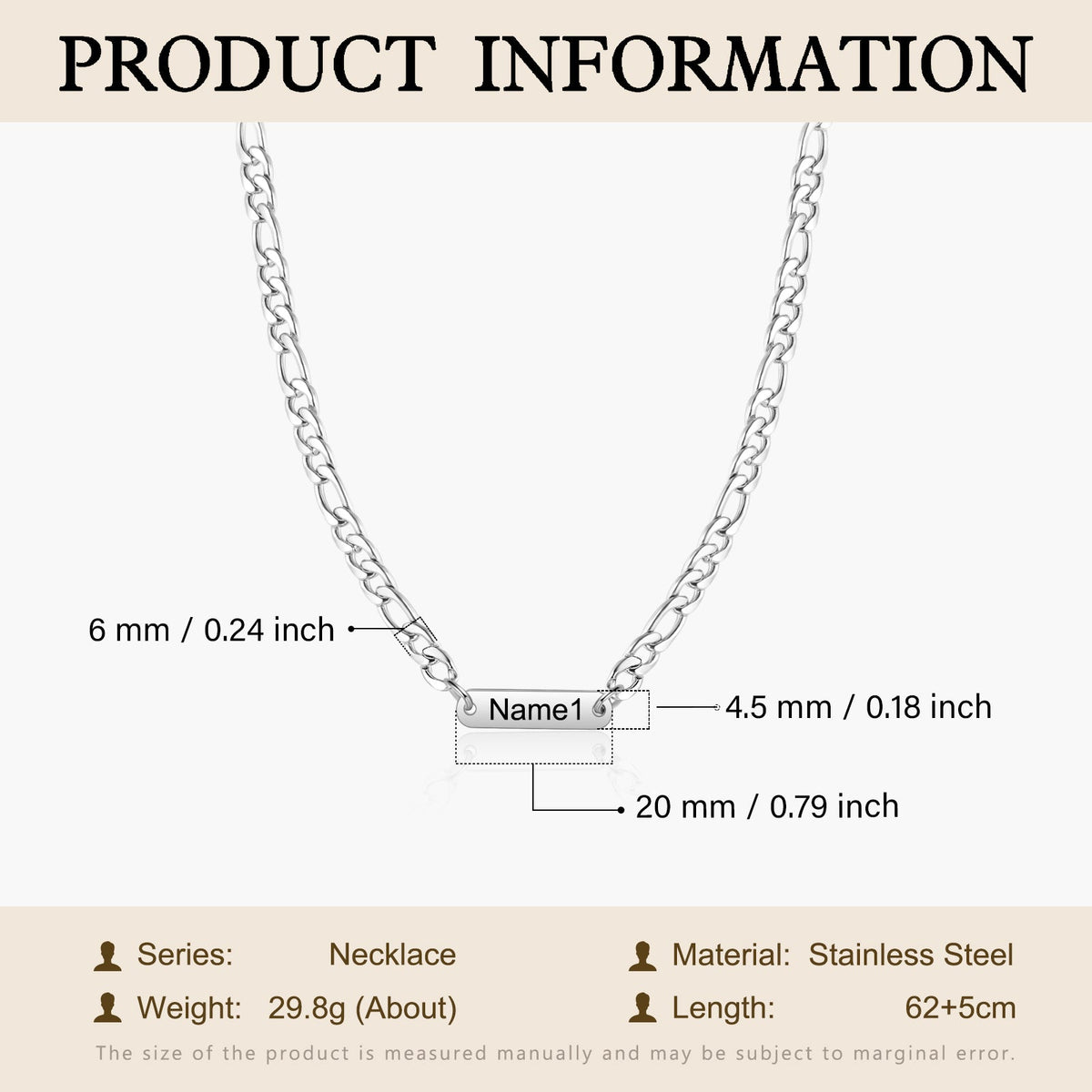 Custom Name Men's Necklace