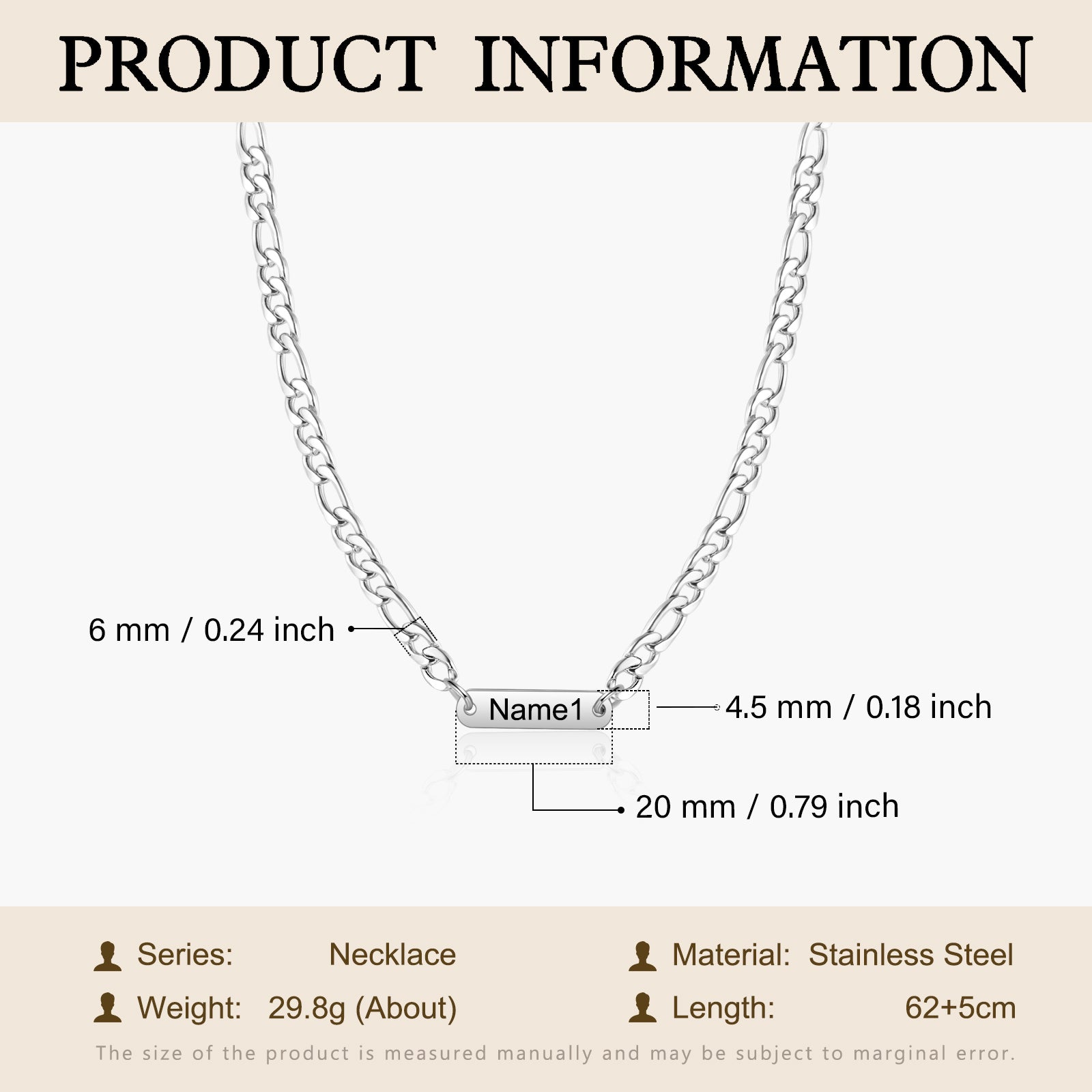 Custom Name Men's Necklace