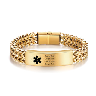 Custom Letter Medical Bracelet