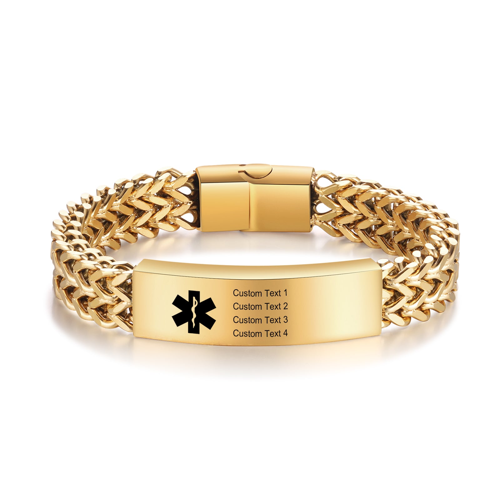 Custom Letter Medical Bracelet