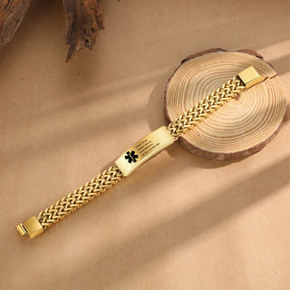 Custom Letter Medical Bracelet