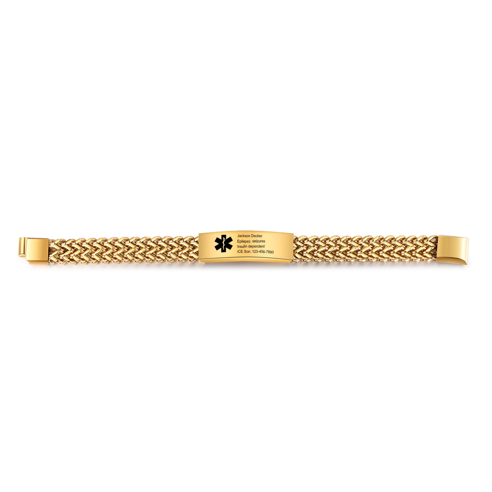 Custom Letter Medical Bracelet