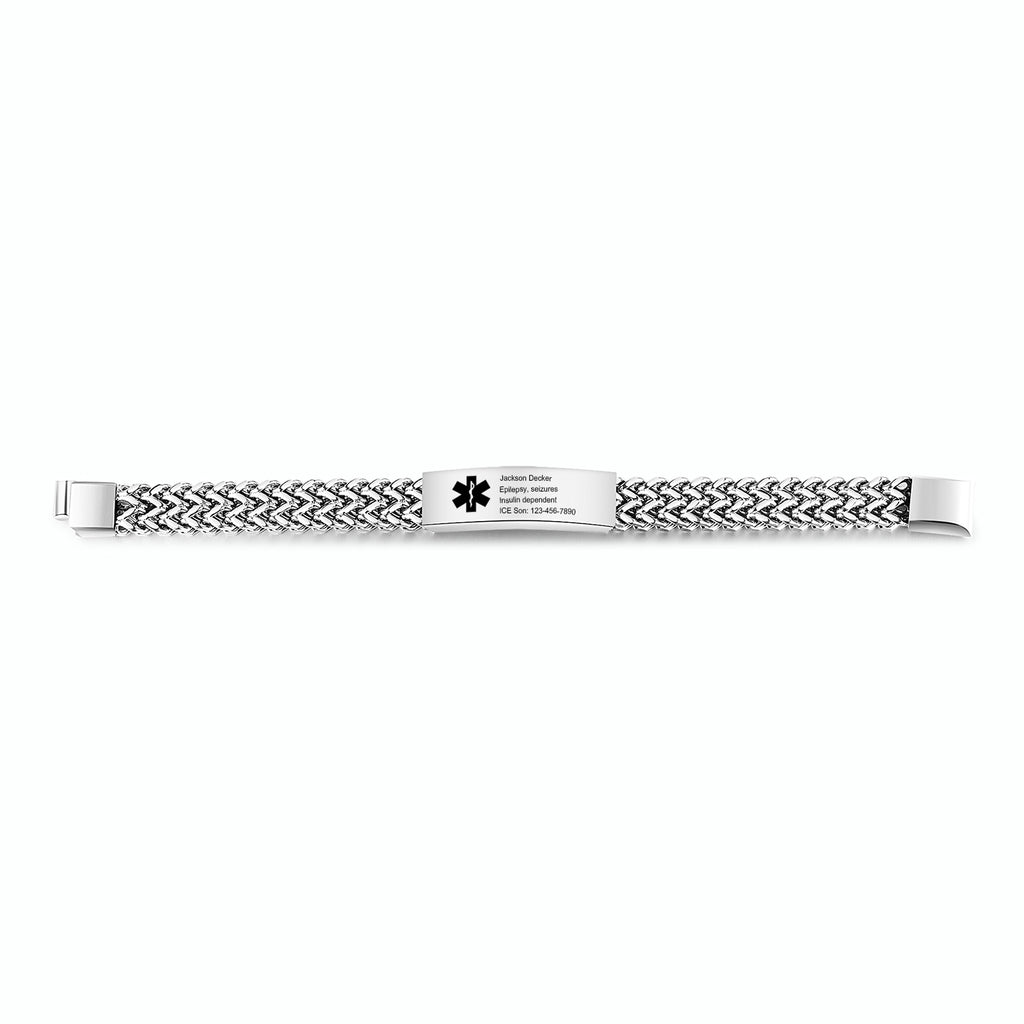 Custom Letter Medical Bracelet