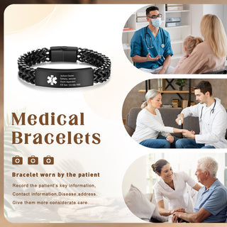 Custom Letter Medical Bracelet