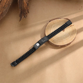 Custom Letter Medical Bracelet