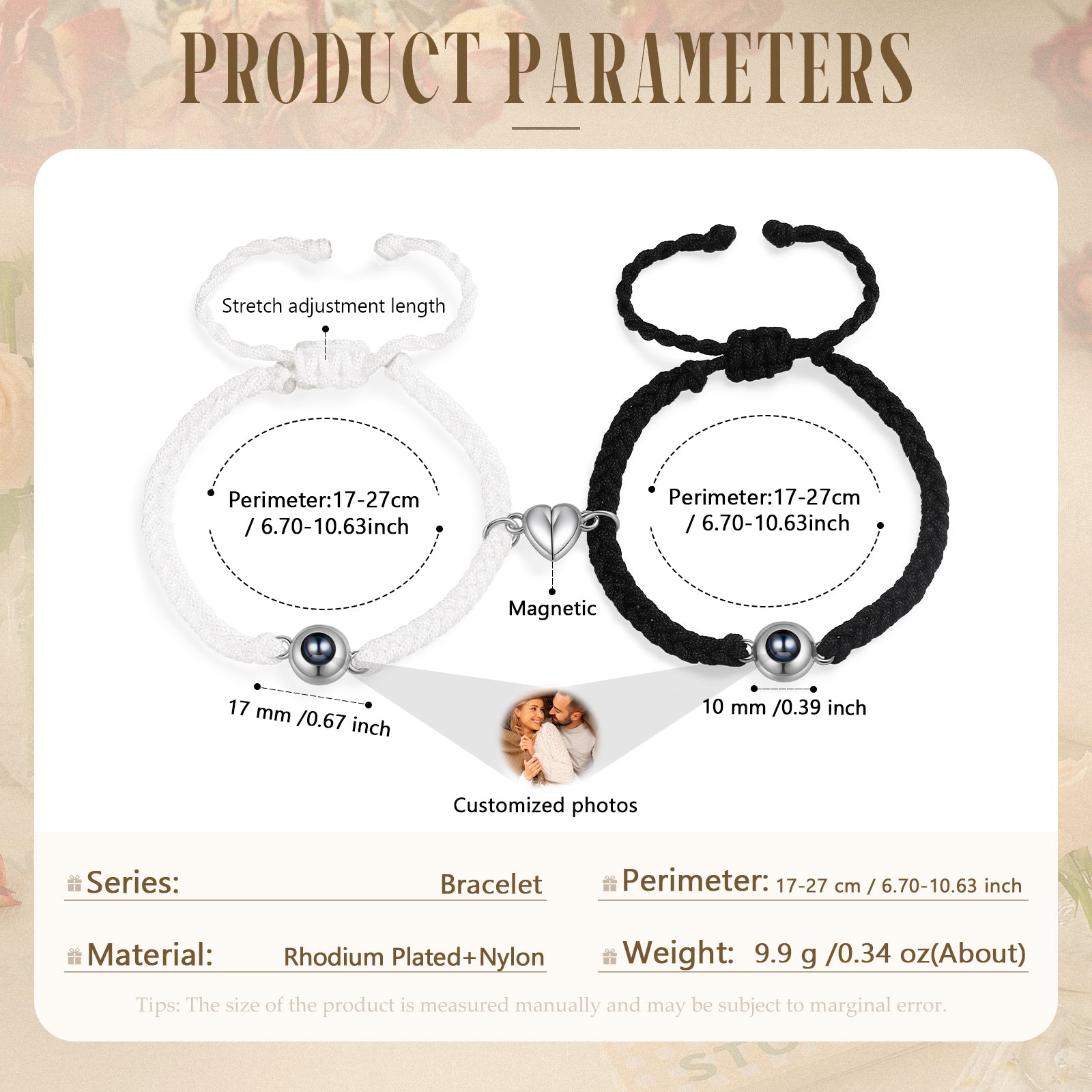 Custom Photo Couple Bracelet