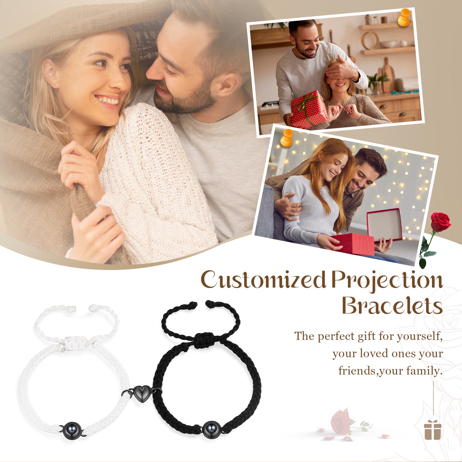 Custom Photo Couple Bracelet