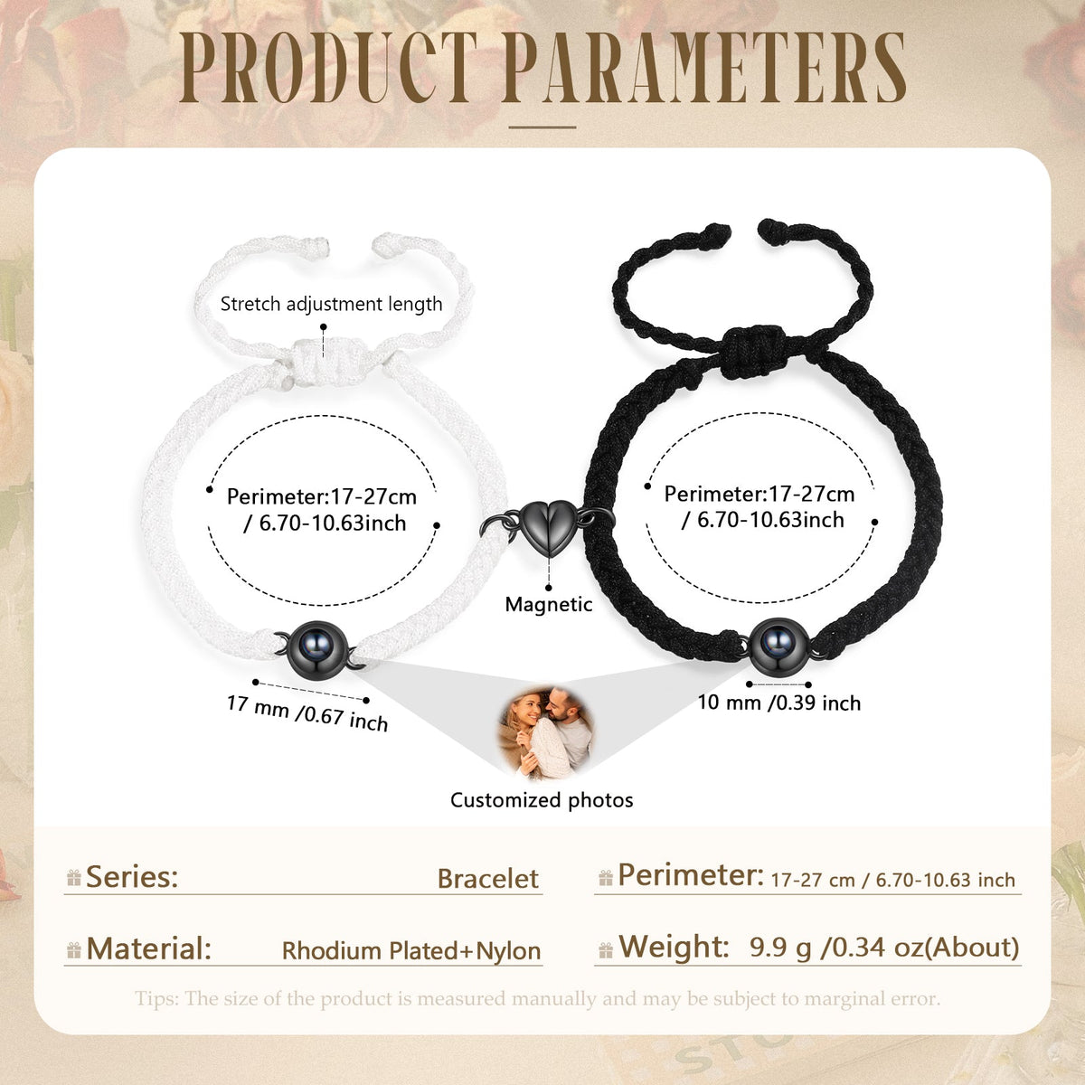 Custom Photo Couple Bracelet