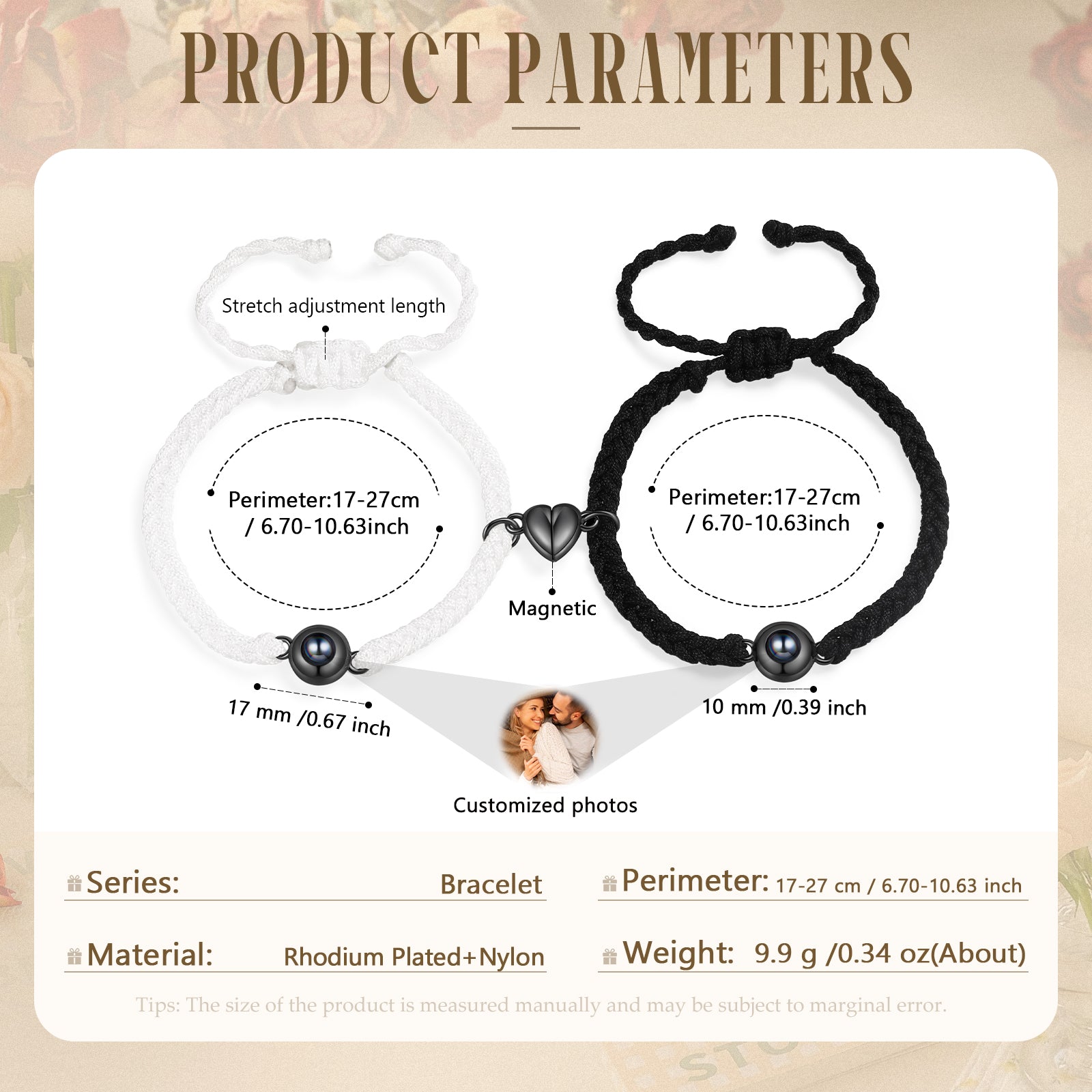 Custom Photo Couple Bracelet