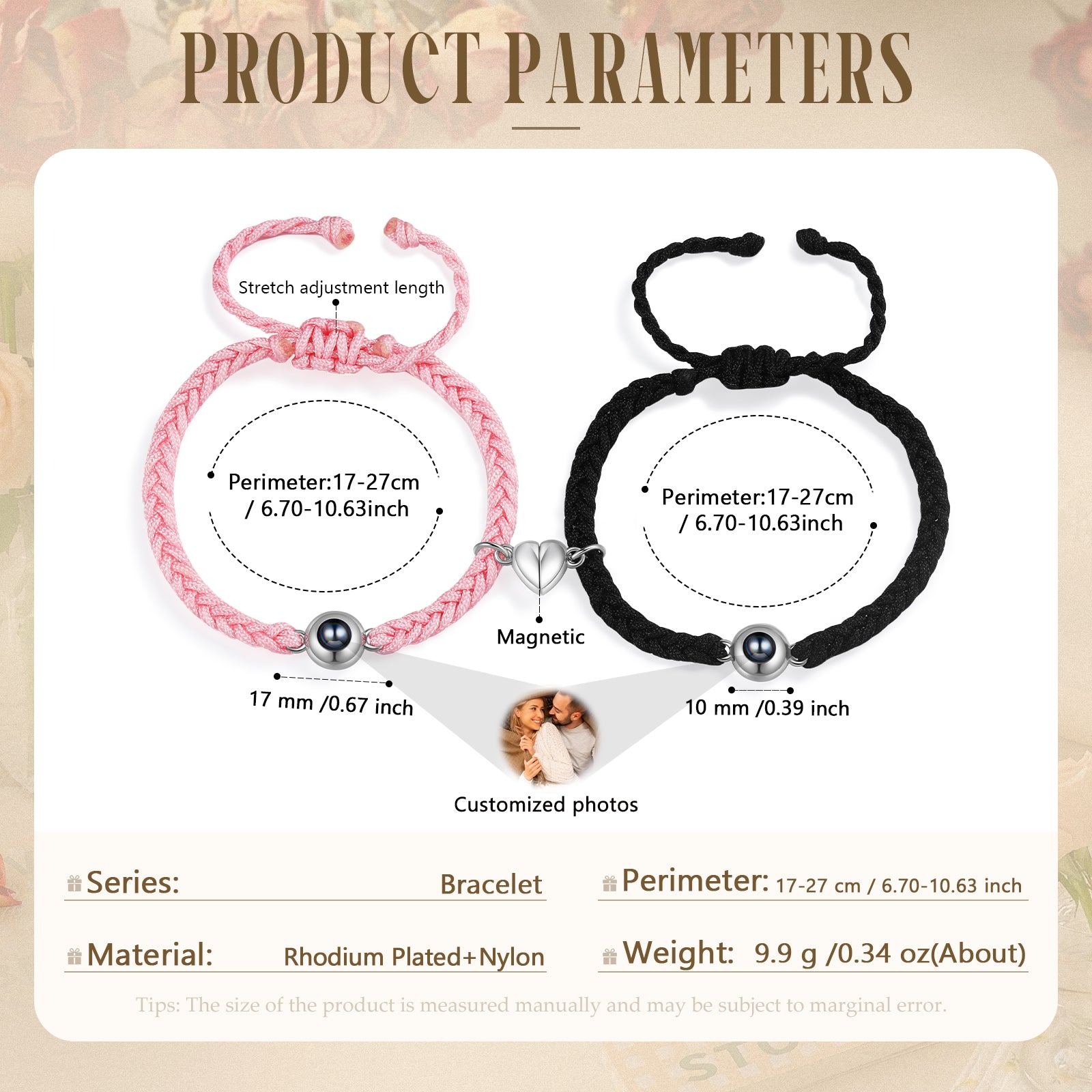 Custom Photo Couple Bracelet