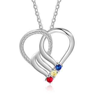925 Sterling silver Custom Birthstone necklace