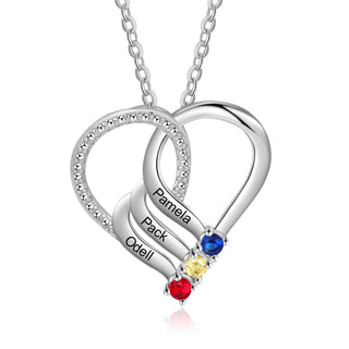 925 Sterling silver Custom Birthstone necklace
