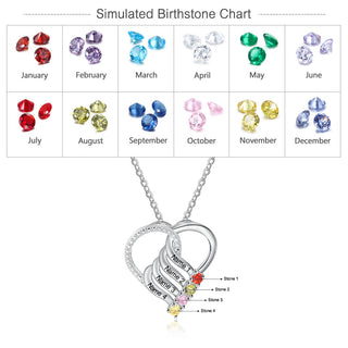 925 Sterling silver Custom Birthstone necklace