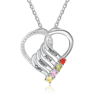 925 Sterling silver Custom Birthstone necklace