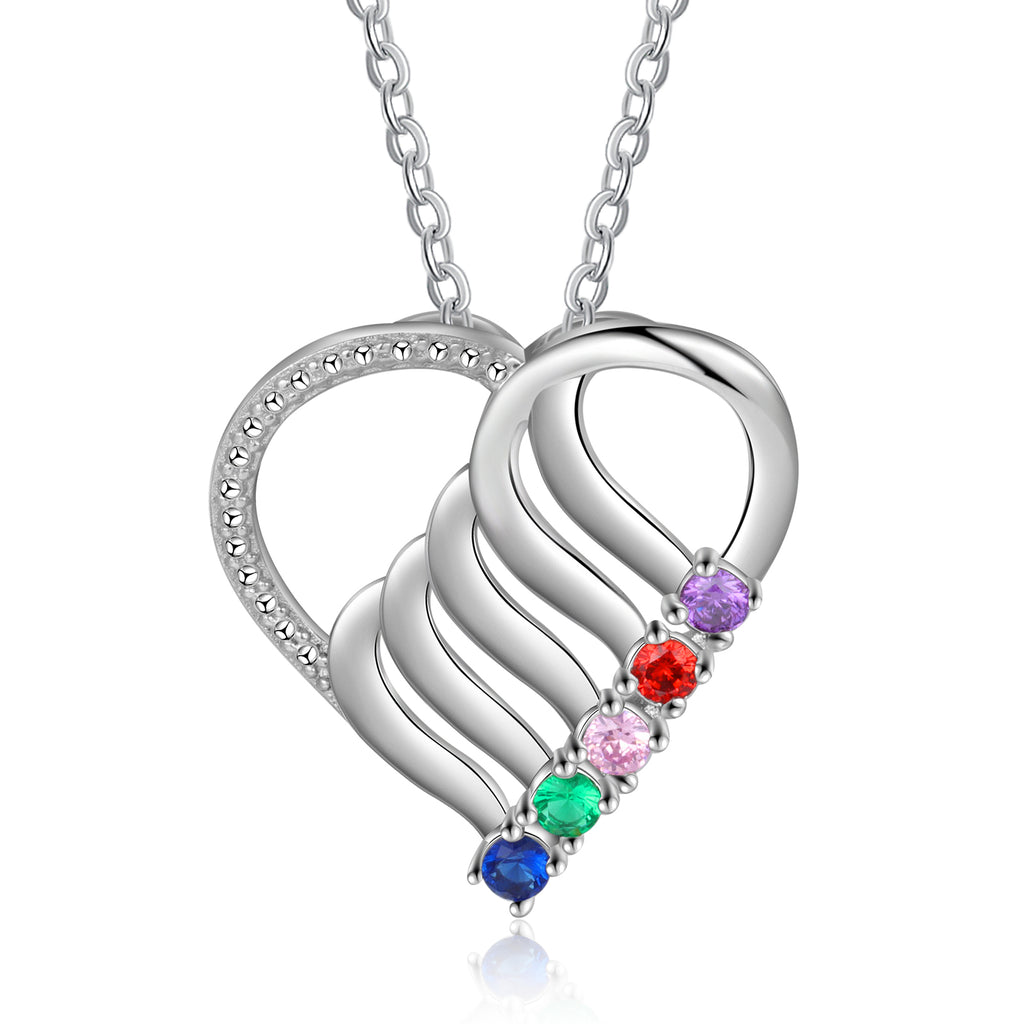 925 Sterling silver Custom Birthstone necklace