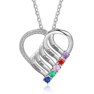 925 Sterling silver Custom Birthstone necklace