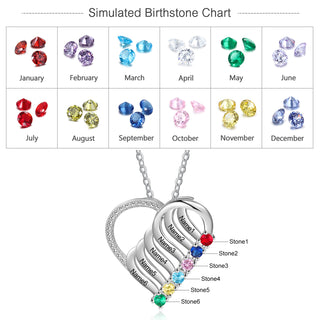 925 Sterling silver Custom Birthstone necklace