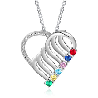 925 Sterling silver Custom Birthstone necklace