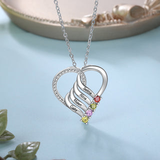 925 Sterling silver Custom Birthstone necklace