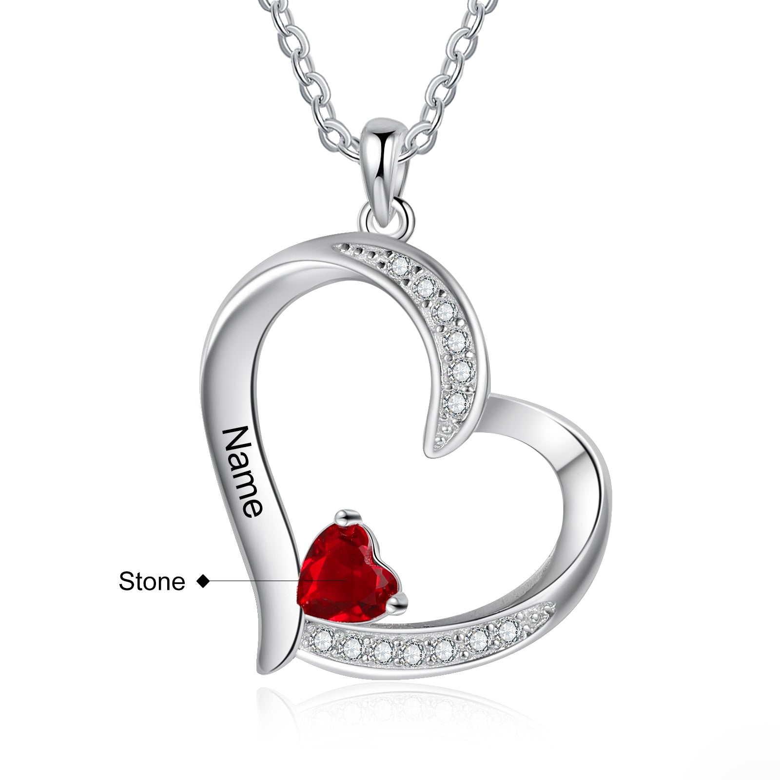 925 Sterling silver Custom Birthstone necklace