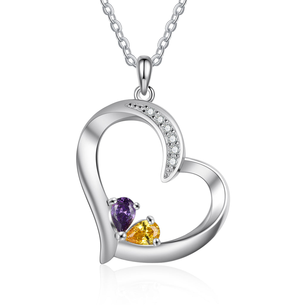 925 Sterling silver Custom Birthstone necklace