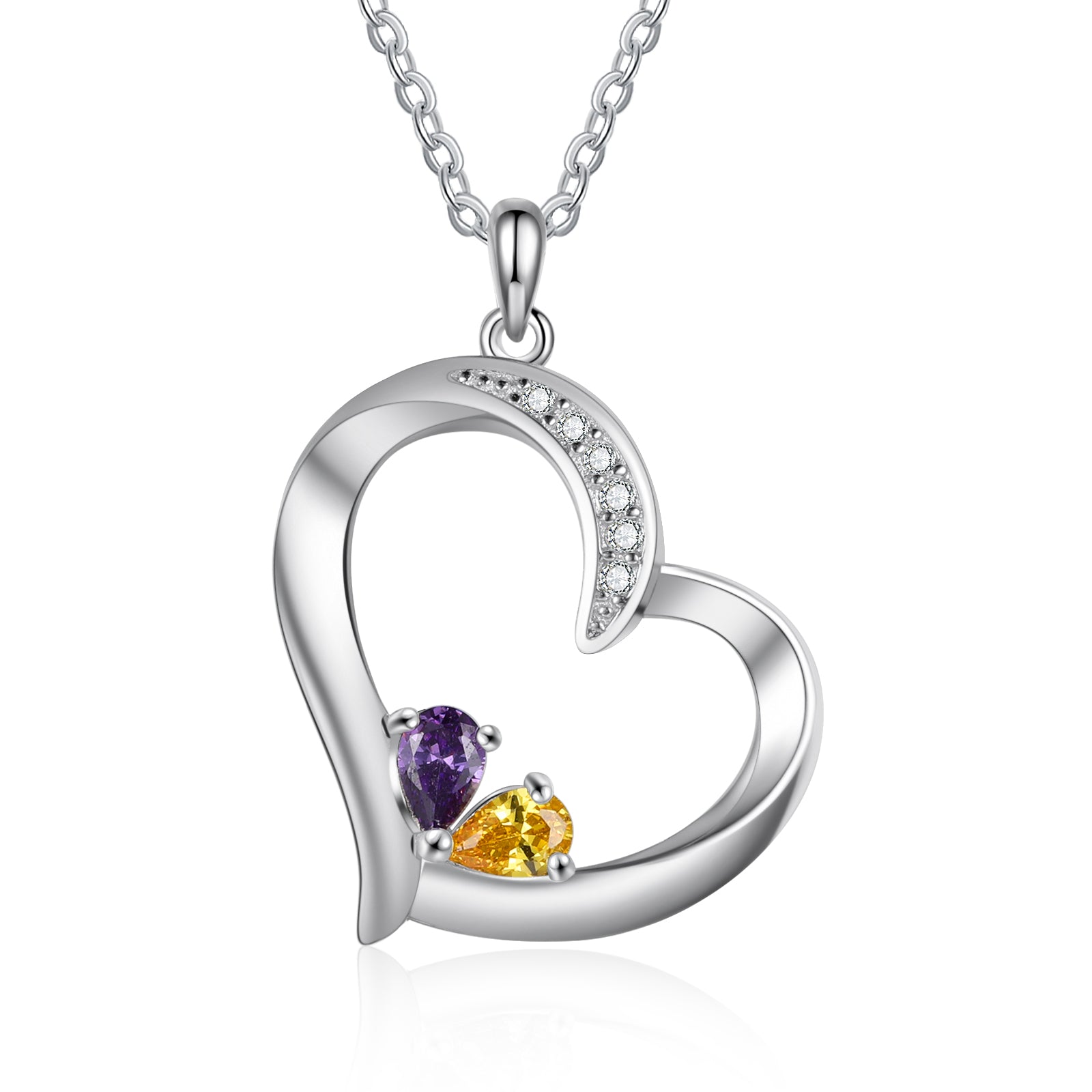 925 Sterling silver Custom Birthstone necklace