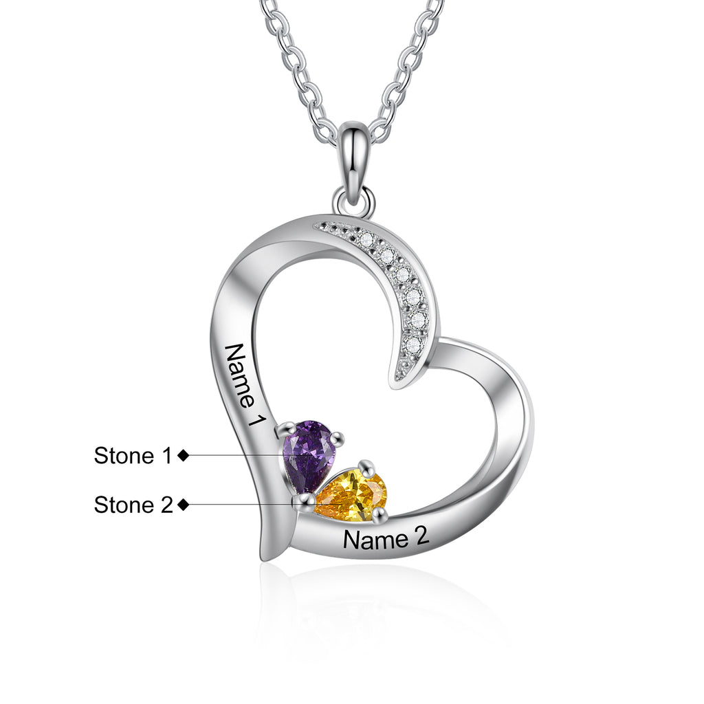 925 Sterling silver Custom Birthstone necklace