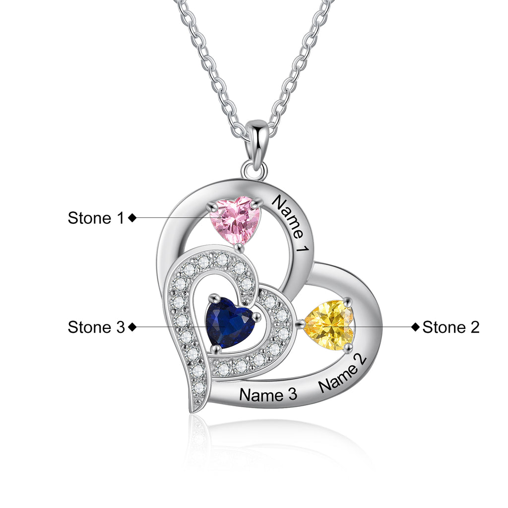 925 Sterling silver Custom Birthstone necklace