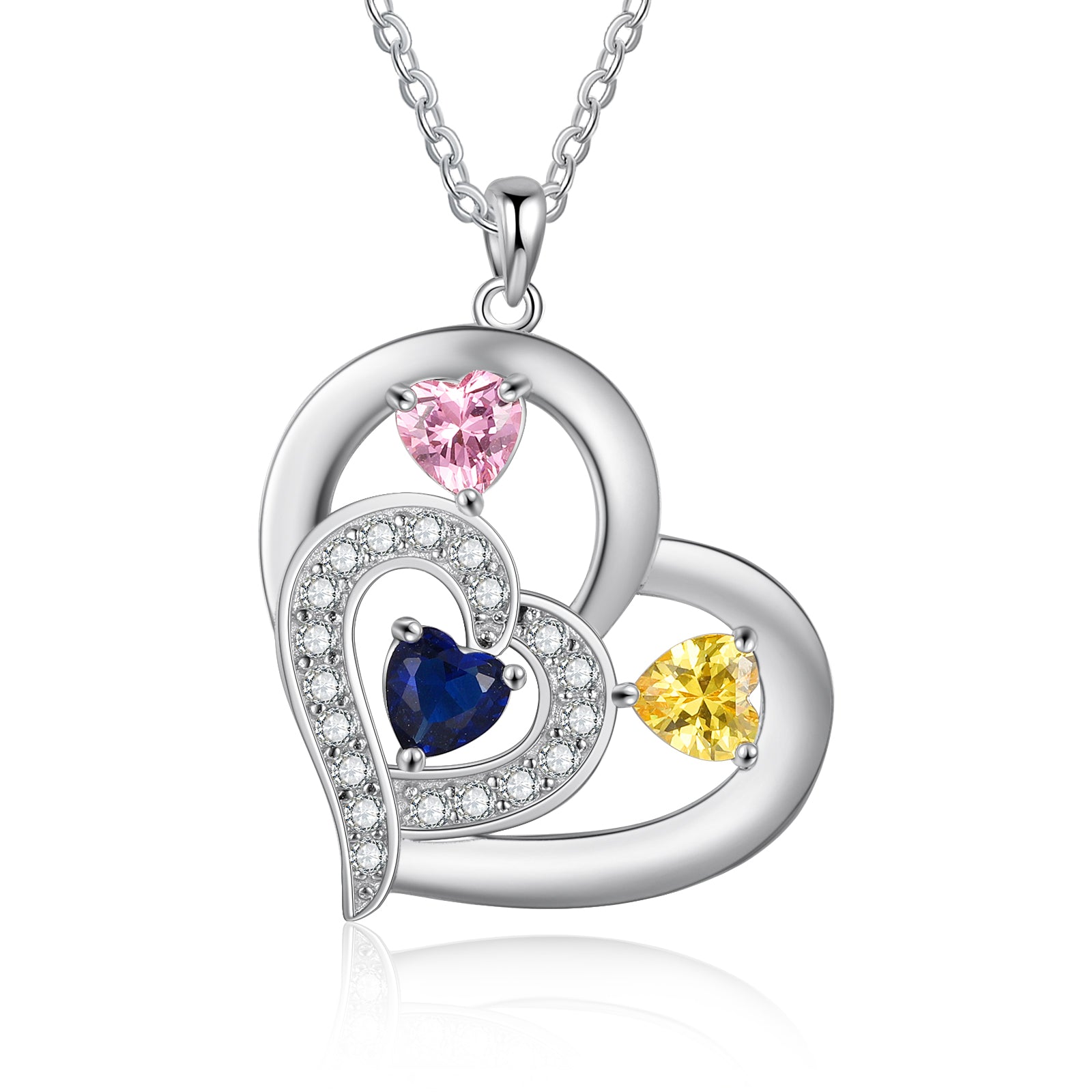 925 Sterling silver Custom Birthstone necklace