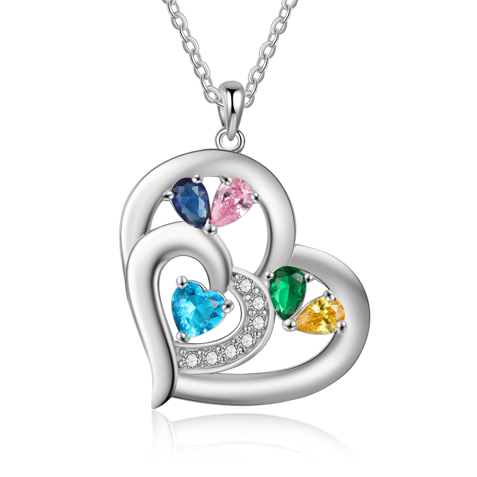 925 Sterling silver Custom Birthstone necklace