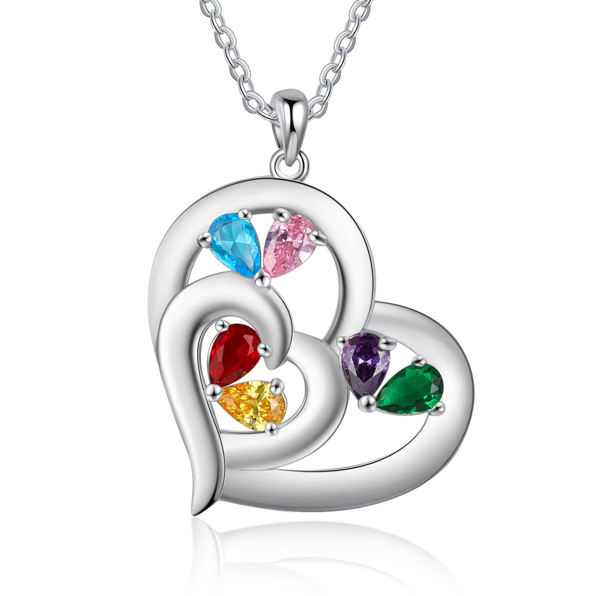925 Sterling silver Custom Birthstone necklace